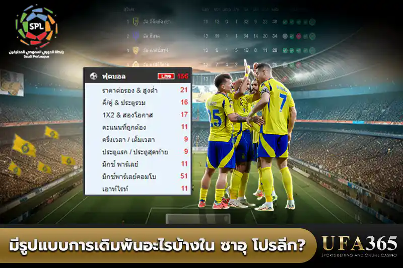 รูปแบบการเดิมพัน ซาอุ โปรลีก